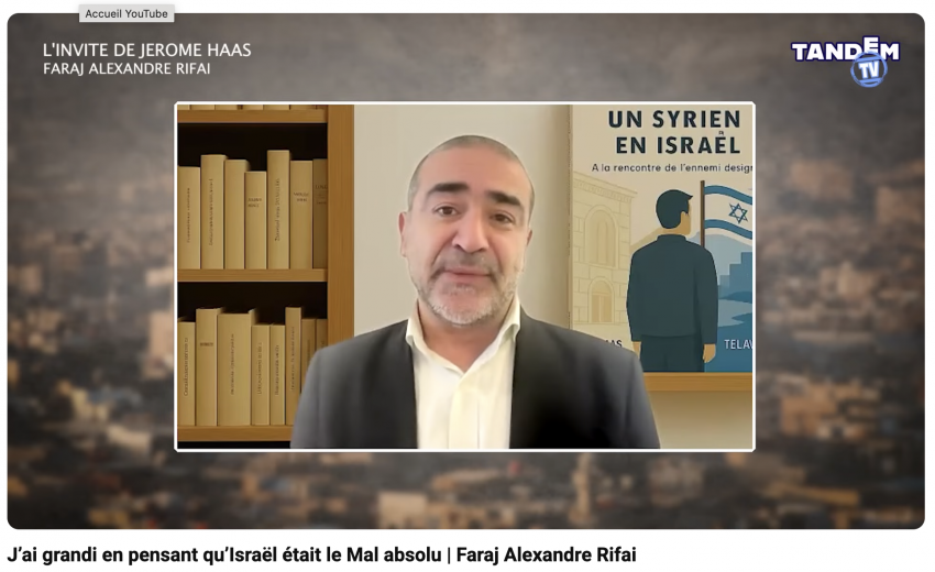 Interview de Faraj Alexandre Rifai sur Tandem TV