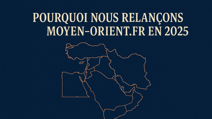 Faraj Alexandre Rifai relance le webmagazine indépendant Moyen-Orient.fr
